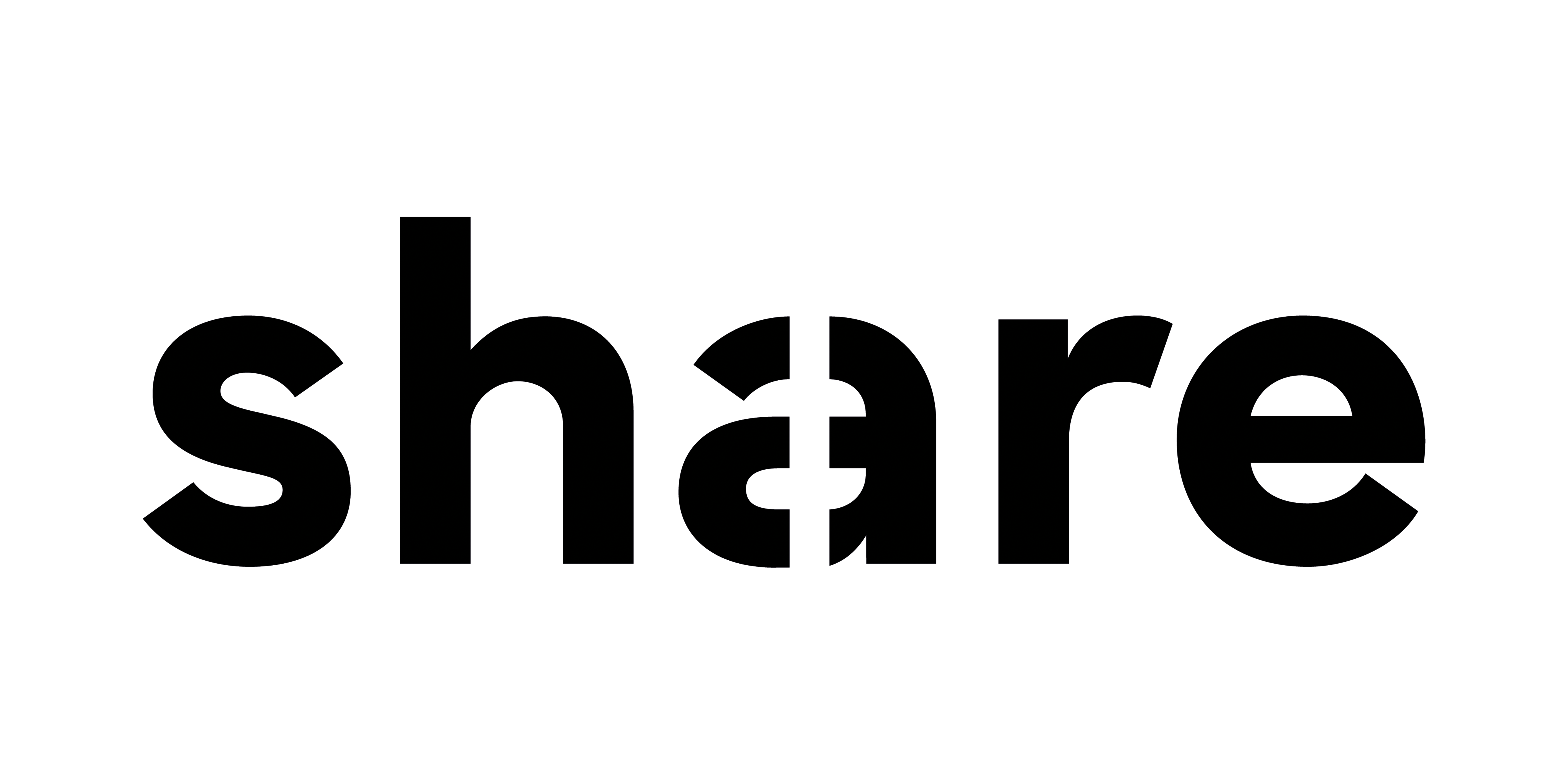 Hier ist das Logo der Marke Share zu sehen.